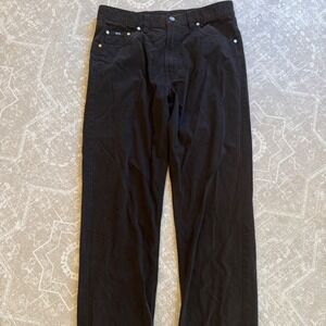 BOSS Hugo Boss Mens Alabala 05782 Brown Cotton Pants Straight‎ Leg Trousers